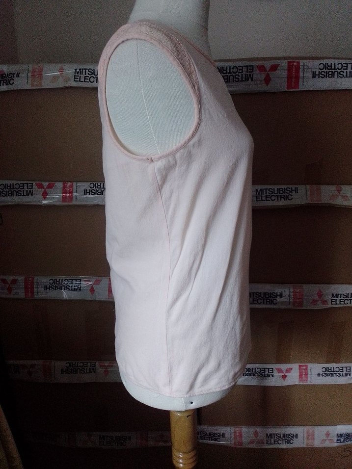 Yavru Ağzı Kadın Kolsuz Basic Tişört - Görsel 2