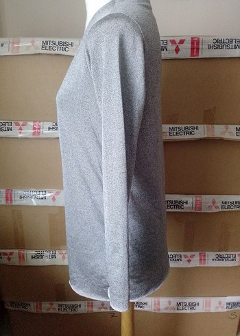 Mavi Uzun Kollu Denim Kadın Gömlek - Görsel 14