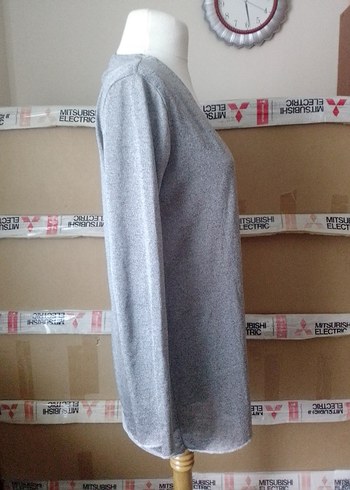 Mavi Uzun Kollu Denim Kadın Gömlek - Görsel 8