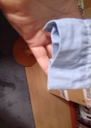 Mavi Uzun Kollu Denim Kadın Gömlek - Görsel 10