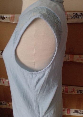 mavi Kolsuz Basic Kadın Atlet - Görsel 7