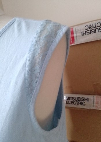 mavi Kolsuz Basic Kadın Atlet - Görsel 8