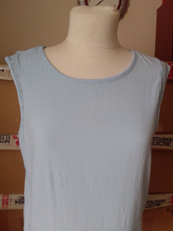 mavi Kolsuz Basic Kadın Atlet - Görsel 2