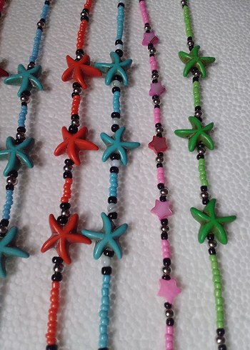 Renkli Boncuklu bayan Halhalı - Görsel 5