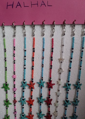 Renkli Boncuklu bayan Halhalı - Görsel 4