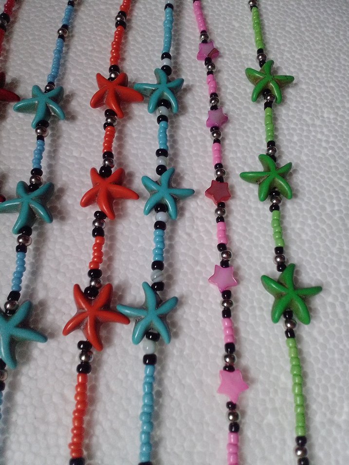 Renkli Boncuklu bayan Halhalı - Görsel 5