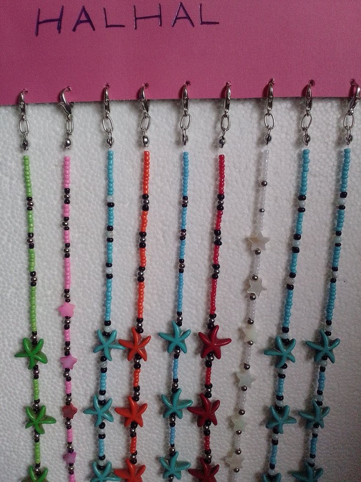 Renkli Boncuklu bayan Halhalı - Görsel 4