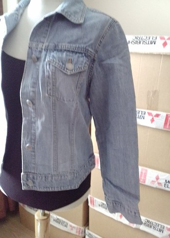 Tom Taılor mavi renkte Düğmeli Kadın Denim Ceket