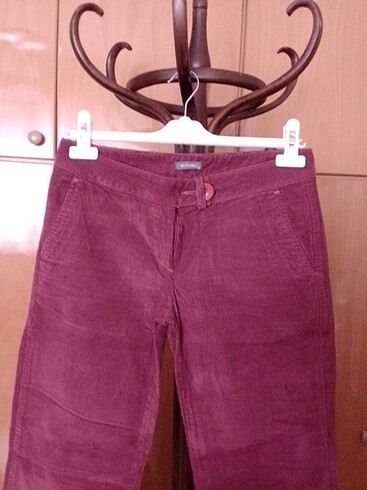 Sevenhill Bordo kadife pantolon