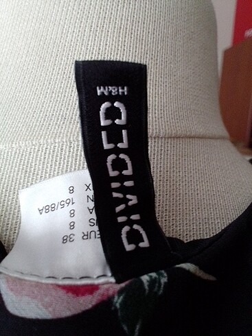 H&M siyah Çiçekli elbise - Görsel 10