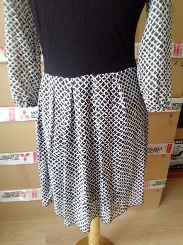 Morgan şifon elbise - Görsel 8