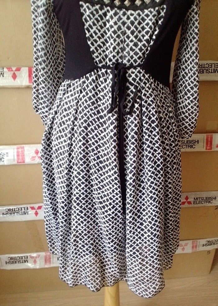 Morgan şifon elbise - Görsel 2