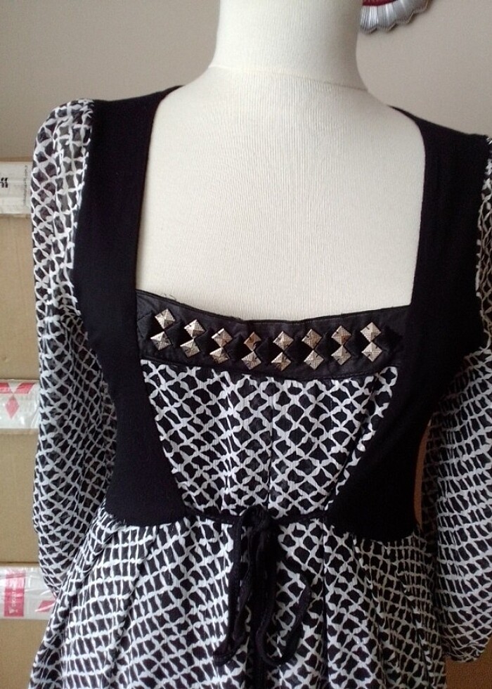 Morgan şifon elbise - Görsel 3