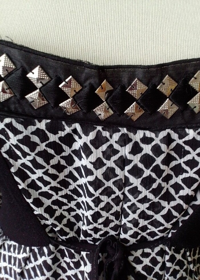 Morgan şifon elbise - Görsel 5