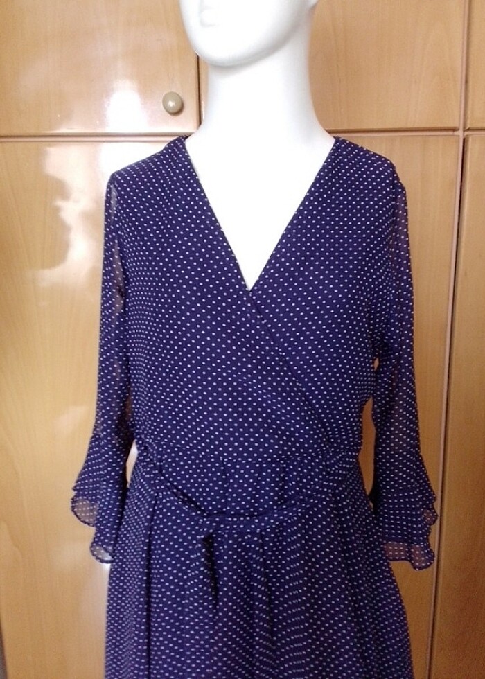 İroni şifon elbise - Görsel 2