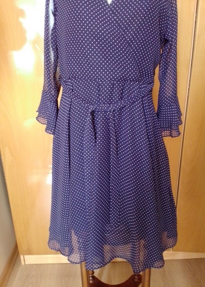 İroni şifon elbise - Görsel 3