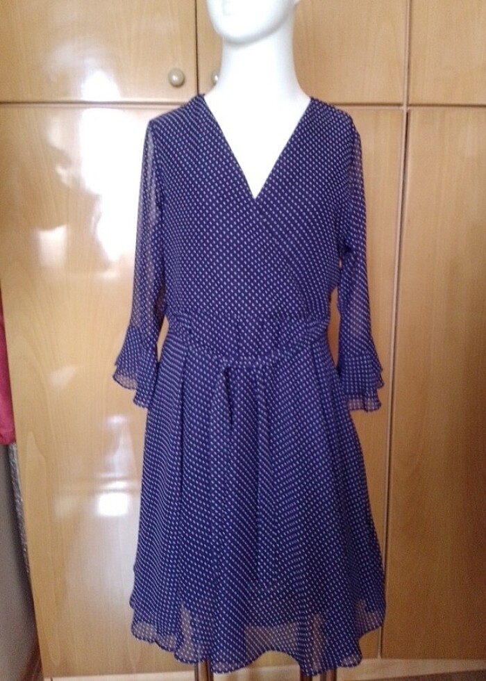 İroni şifon elbise - Görsel 4