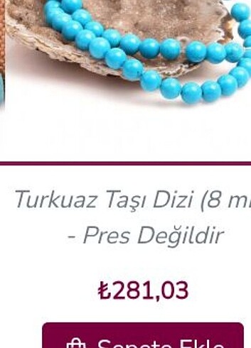 Beden Turkuaz furize taşlı kolye