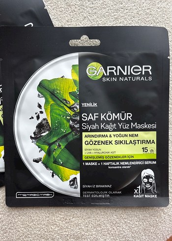 Garnier Saf Kömür Siyah Kağıt Yüz Maskesi - Görsel 2
