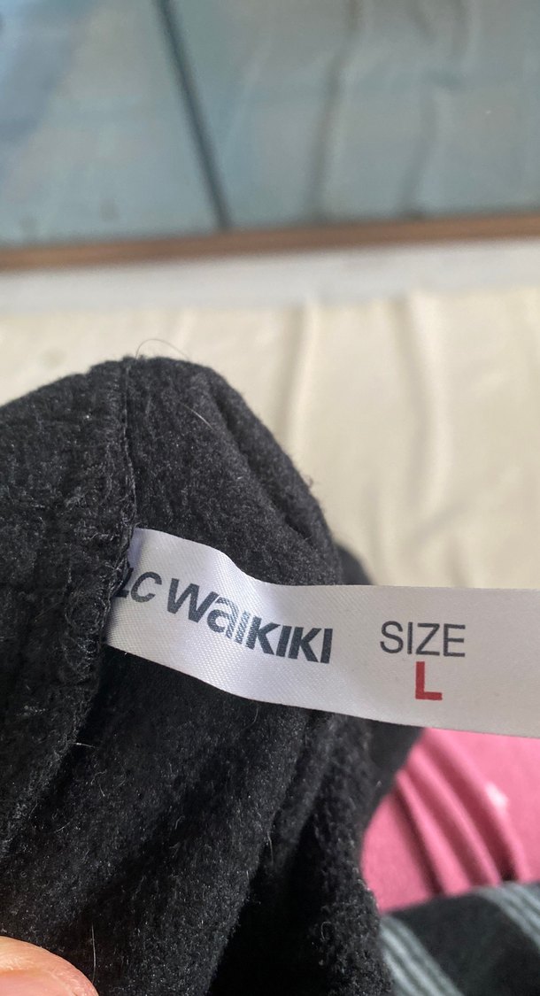 Erkek Gri Çizgili polar Pijama Takımı - Görsel 2