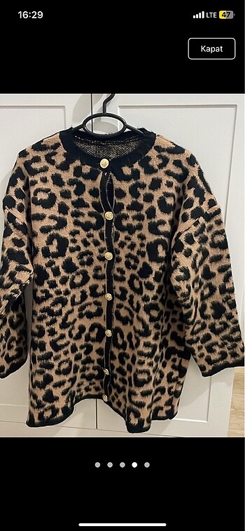 Leopar desenli hırka son 4