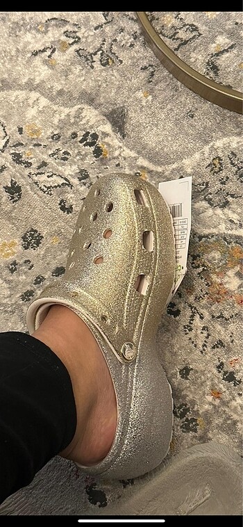 38 Beden Crocs Classic platform ombre glitter clog