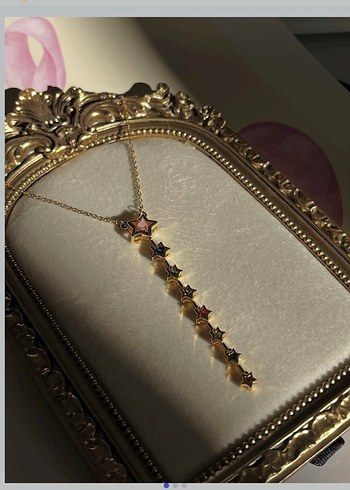 Accessorize Uzun Zincir Detaylı Çok Renkli Bohem Kolye