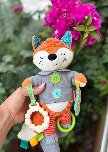 Gri Tilki Diş Kaşıyıcı ve Çıngırak Oyuncak - Görsel 2