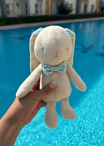 Mavi Pastel Tavşan Peluş Oyuncak - Görsel 2