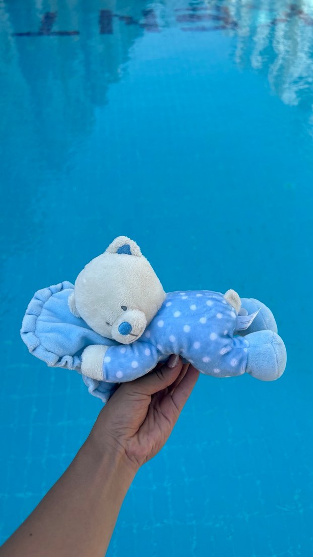 Mavi Peluş Ayıcık Oyuncak - Görsel 3