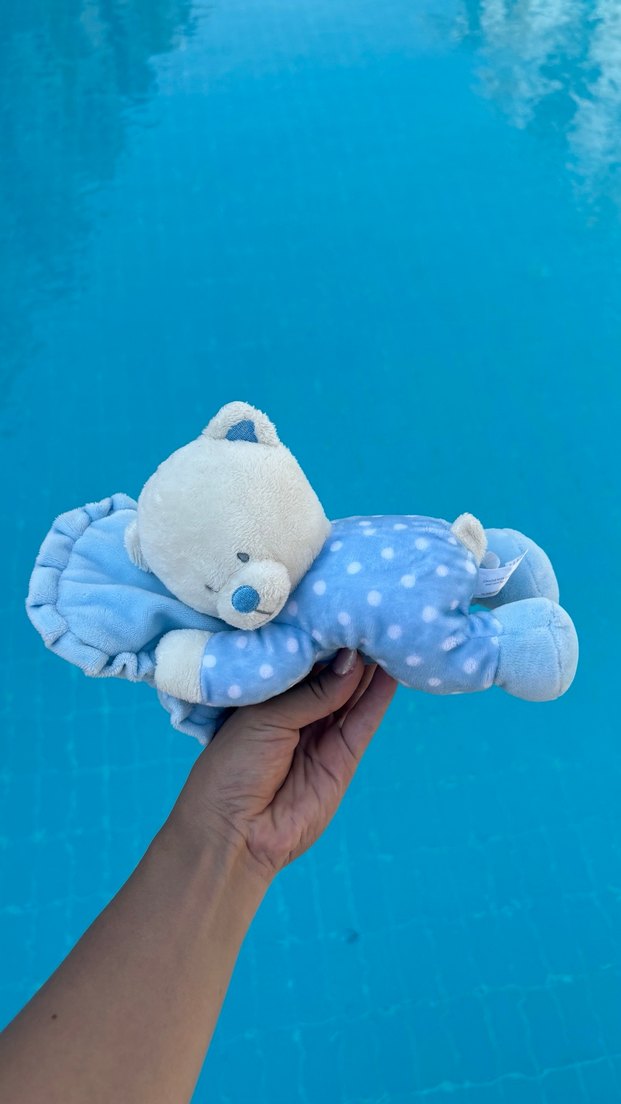 Mavi Peluş Ayıcık Oyuncak - Görsel 2
