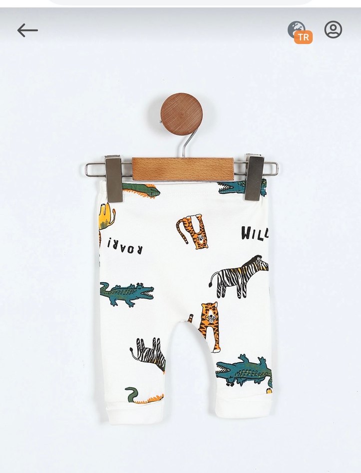 Bebek Erkek Zebra Desenli 2'li Takım - Görsel 2