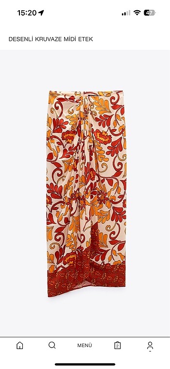 Zara midi etek