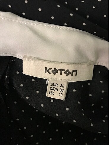 38 Beden siyah Renk #koton #gömlek