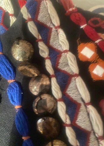 Boncuk İşlemeli Çok Renkli Mini Etek - Görsel 7