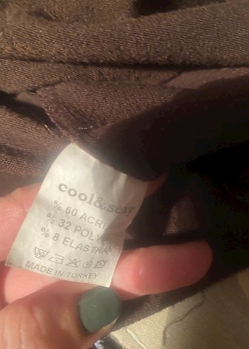 Kadın Kahverengi Boğazlı Dar Kesim Triko - Görsel 5