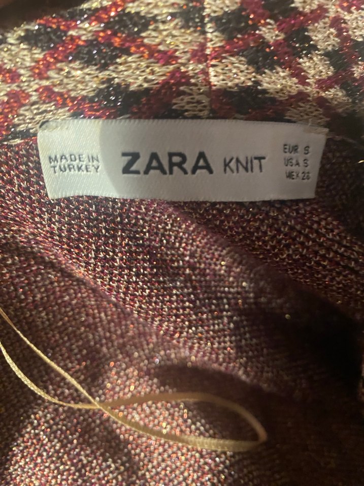 Uzun Kahverengi Desenli Bohem Kadın Hırka - Görsel 4