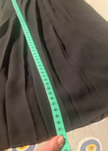 Siyah Straplez Uzun Gotik Elbise - Görsel 7