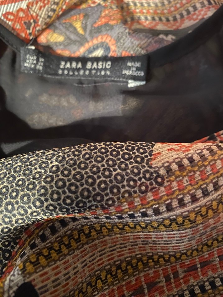 Bohem Desenli Uzun Kollu Kadın Elbise - Görsel 4