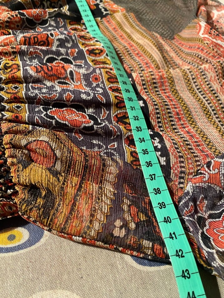 Bohem Desenli Uzun Kollu Kadın Elbise - Görsel 5