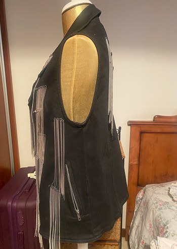 Zincir detaylı yelek - Görsel 3