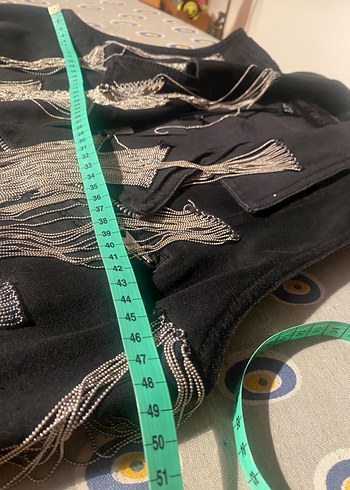 Zincir detaylı yelek - Görsel 7