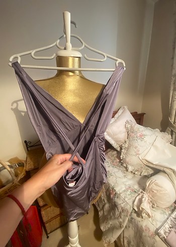 Lila drapeli mayokini - Görsel 3