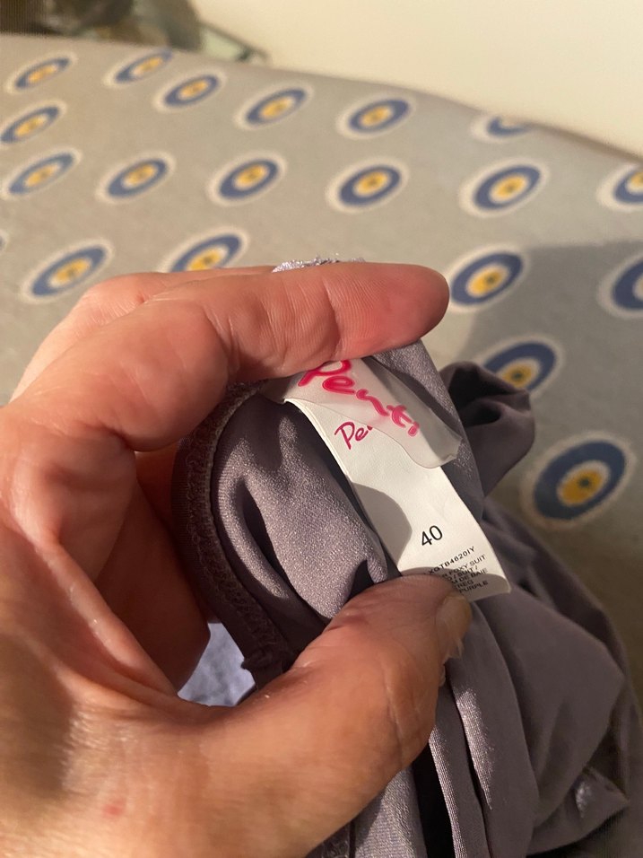 Lila drapeli mayokini - Görsel 5