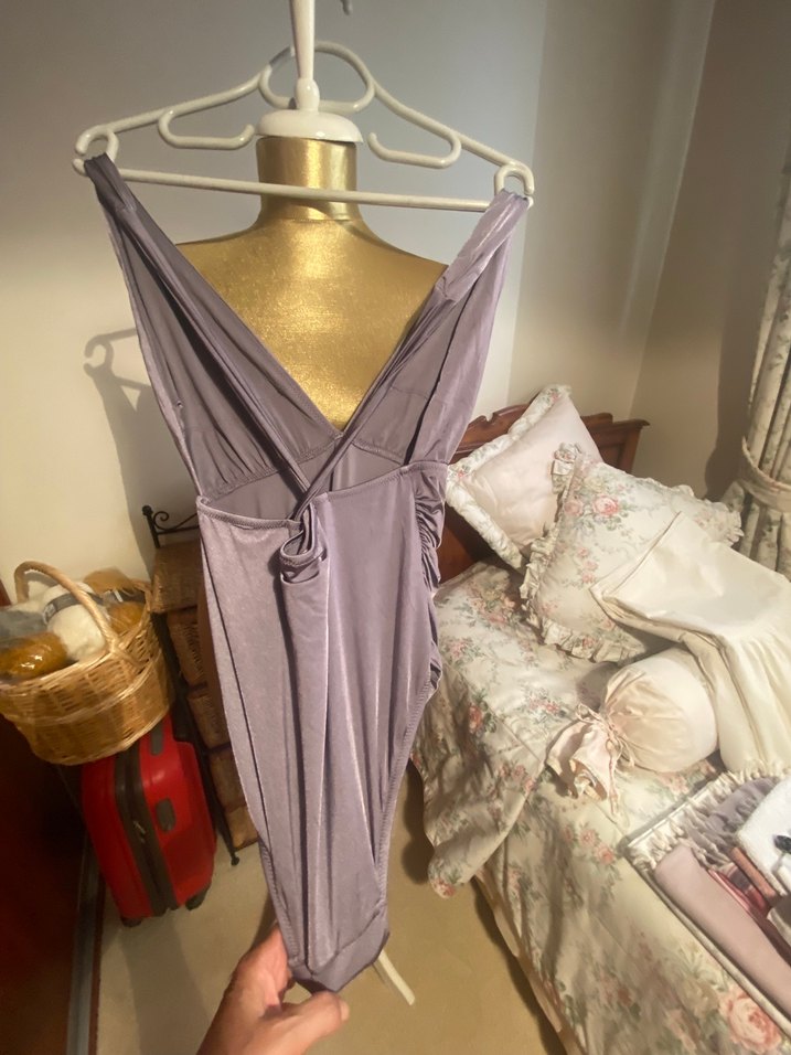 Lila drapeli mayokini - Görsel 4