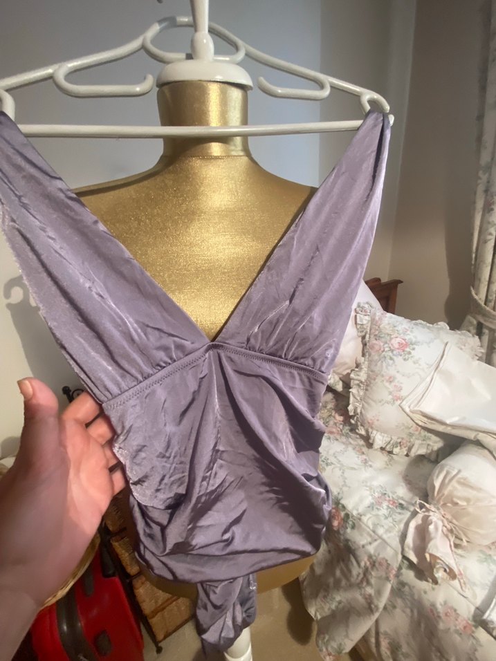 Lila drapeli mayokini - Görsel 2