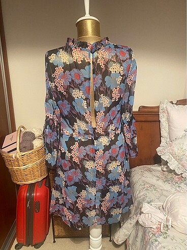 m Beden Floral elbise