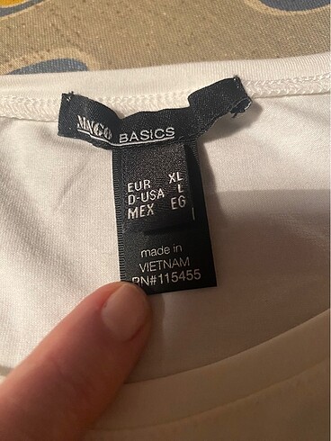 xl Beden beyaz Renk Basit tişört