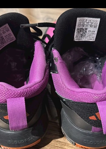 Pembe Siyah Bağcıklı Basketbol Ayakkabısı - Görsel 4