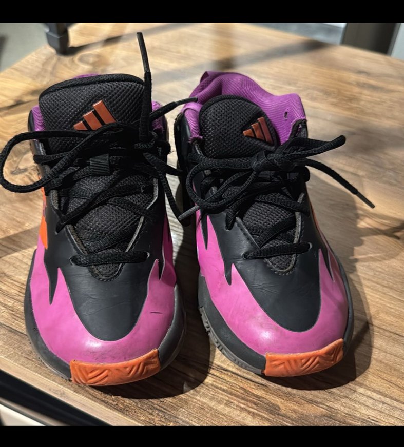 Pembe Siyah Bağcıklı Basketbol Ayakkabısı - Görsel 2